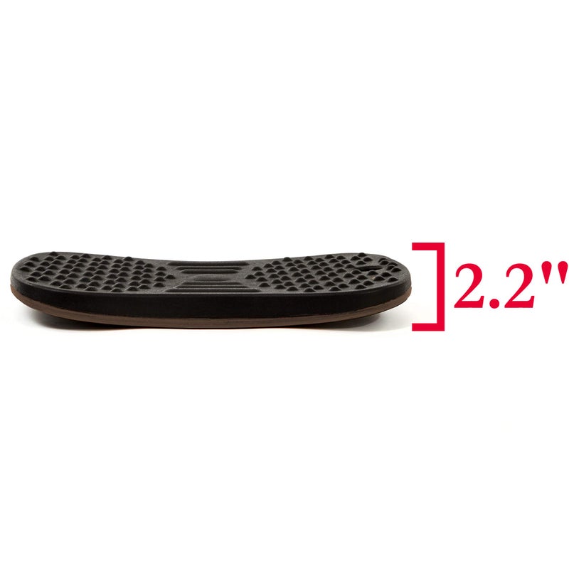 Seville Classics airLIFT Premium Anti Fatigue Wooden Balance Wobble Board Mat w/Massage Points, for Office Standing Desk, Home, Exercise, Therapy, Sports Training, Black, 20"W x 14"D - Image 4